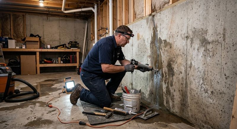 Basement Leak Repair in Greenville, SC